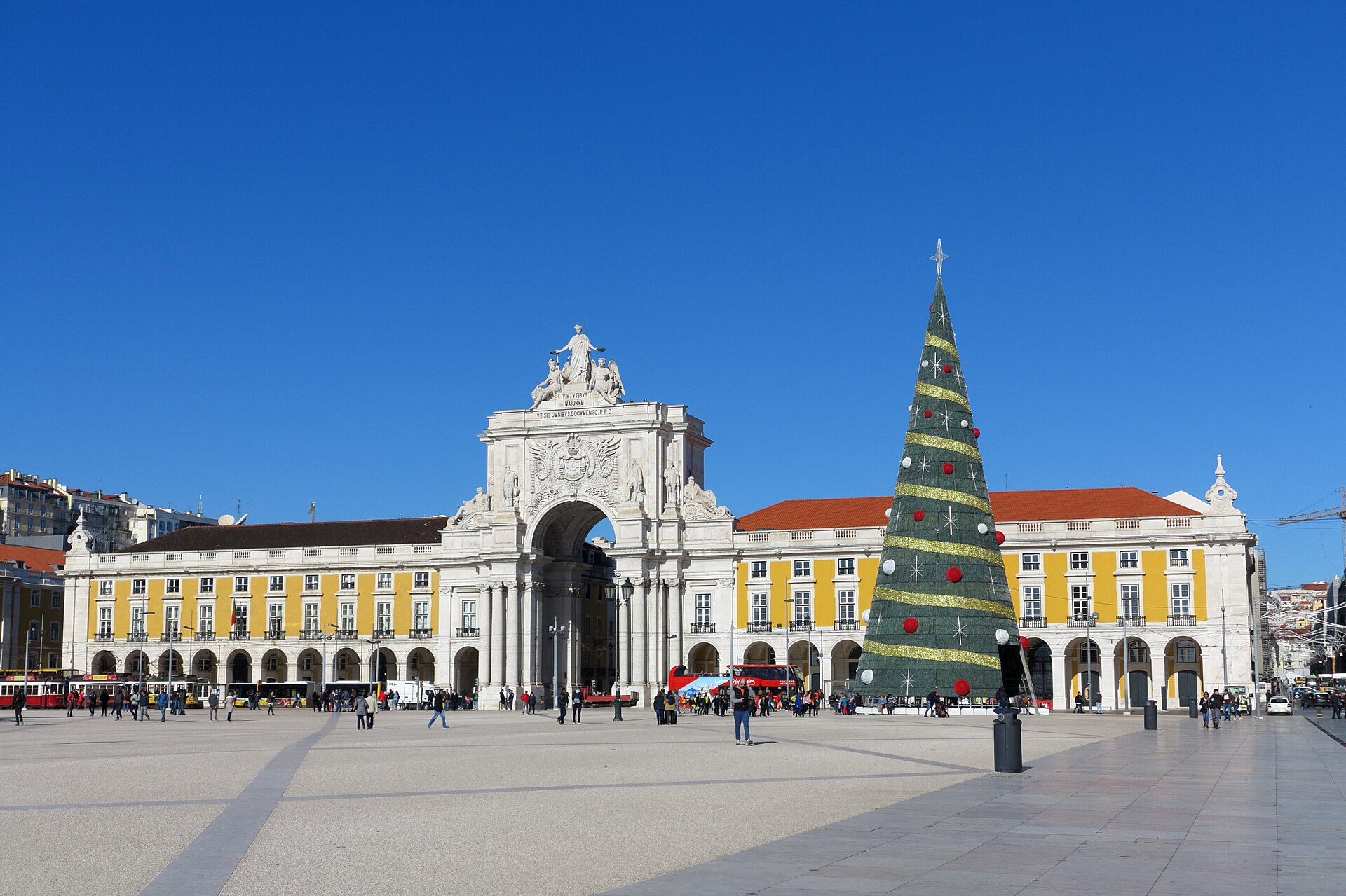 Julbelysning i Lissabon