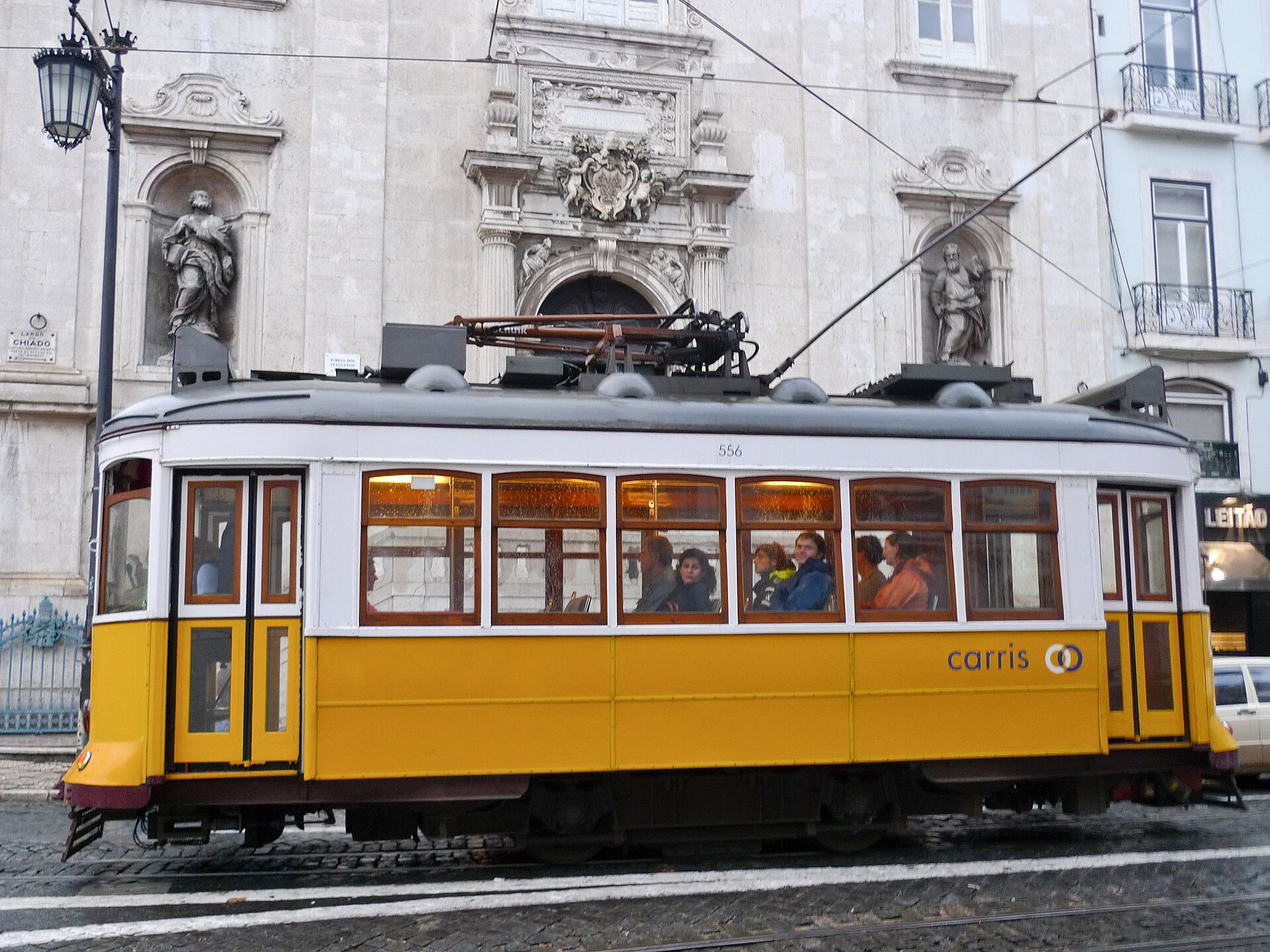 Lissabon en regnig dag