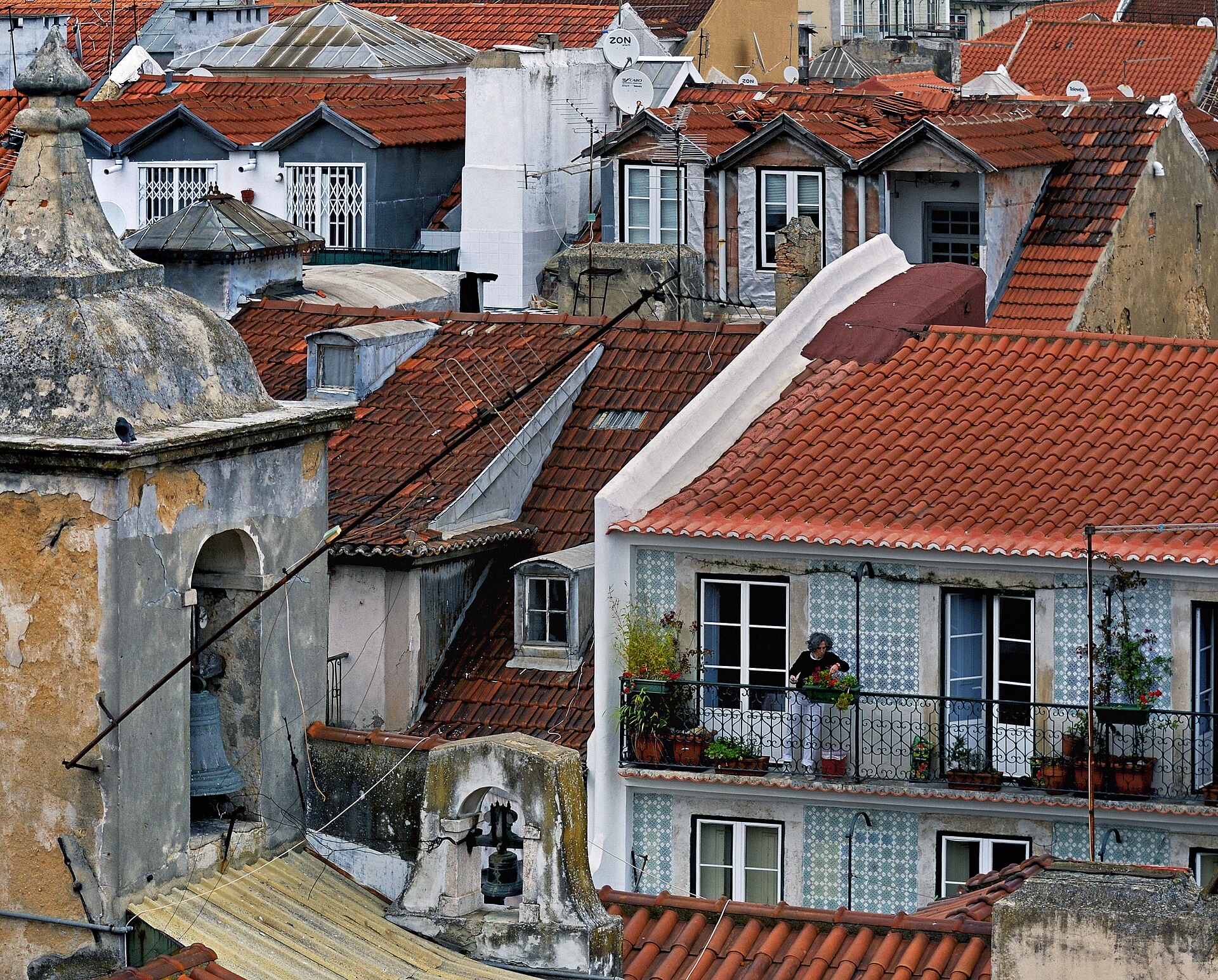 Baixa sett från Chiado